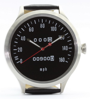 Z1, Z 900 und KZ 900 Caliber 65 speedometer watch with mph scale